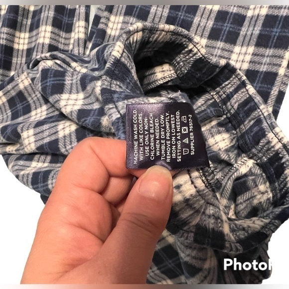 𝅺stafford Men’s PJ Pants Small, Blue and White 100% Polyester. Super Soft - Picture 5 of 7